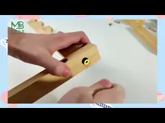 Bamboo Double Layer Wave Wine Rack For Bar Storage