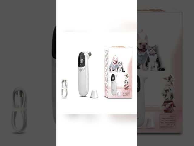 Smart IP65 Waterproof Animal Ear Thermometer Portable Pet Electronic Thermometer