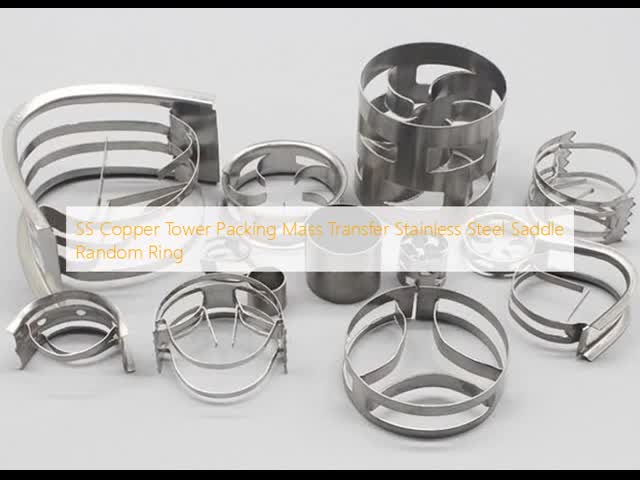 SS Copper Tower Packing Mass Transfer Stainless Steel Saddle Random Ring