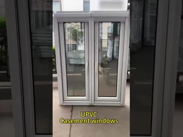 家庭 セキュリティ PVC プラスチック 窓 家 ハリケーン 防災 UPVC 染色ガラス 窓 衝撃 窓