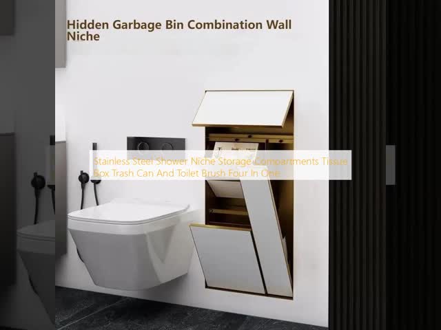 Four In One Stainless Steel Shower Niche Versatile Storage Compartments 843*347*140mm