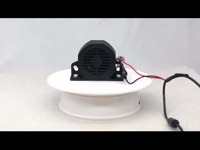 IP67フォークリフトバックアップアラーム 耐久性ナイロン材料のブラックフォークリフトリバースビーパー 15W