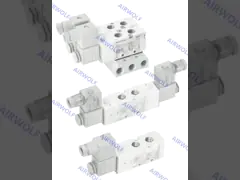 MVSC-260-4E1 MVSC-260-4E2 Pneumatic Solenoid Valves Mindman 5/2 Way  Aluminum DC24V AC220V AC110V DC12V