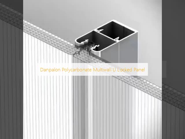 耐火ポリカーボネートシート 多壁 30mm X 構造 壁面