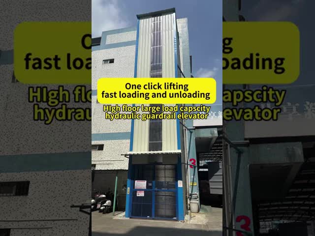Outdoor Hydraulic Warehouse Cargo Elevator Lift System 4 Floors 10M For Logistics