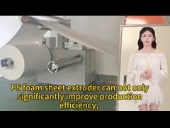 Fully automatic ps foam sheet extruder machine