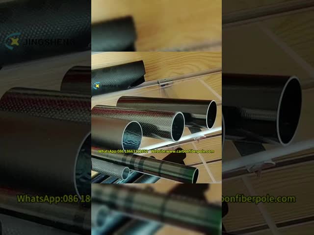 φ61*1530mm カーボンチューブ 12K 綺麗な表面 掃除用扇風機 蜘蛛網 高層天井