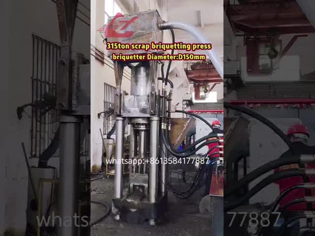 315ton Scrap Briquetting Press for Aluminum sawdust/cast iron chips/copper chips