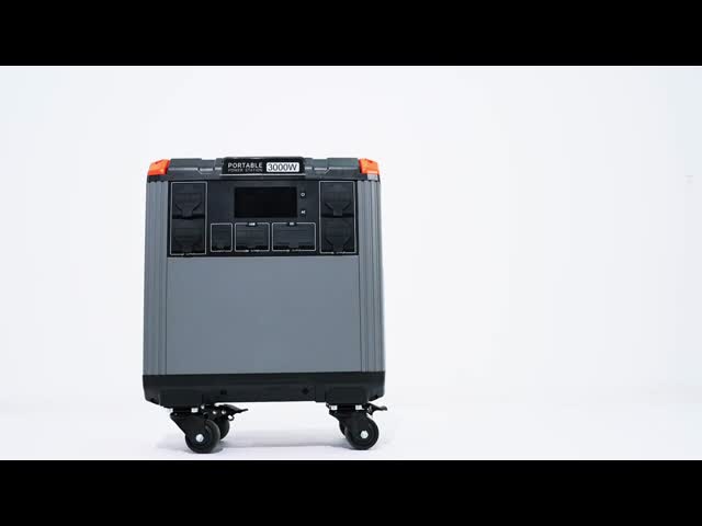 Lifepo4 3000W Portable Power Station Solar Generator AC Adaptor Power Source