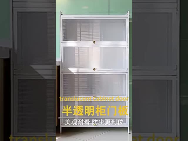 Household Kitchen Carbon Steel Storage Cabinet Scratch Resistant Durable Sturdy And Stable