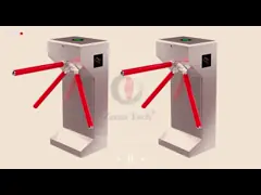 304 Stainless Steel Access Control Three Arm Turnstile Gate 0.2s/Person