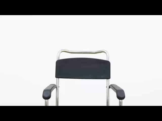 トイレチェアと車輪のポッティ スチール軽量コンモードチェア
