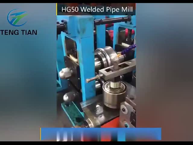 High Frequency Welded Pipe Mill 80x80-200x200mm 4-10mm Thickness