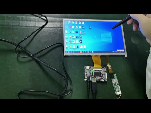 10.1インチレジシブタッチLCDパネル 1024x600 解像度 400 ニット 明るさ 50ピンFPCディスプレイと4ピン2.54 ハウジングタッチ
