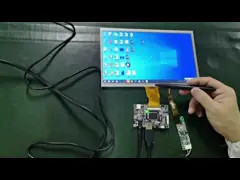 10.1-Zoll Resistive Touch LCD Panel 1024x600 Auflösung 400 Nits Helligkeit mit 50-Pin FPC für Display und 4-Pin 2,54 Gehäuse für Touch
