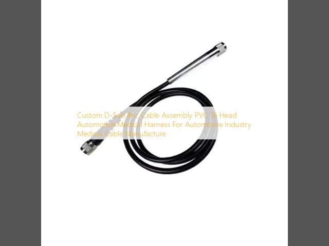 Custom D-Sub Bnc Cable Assembly PVC 16 Head  Medical Harness For Industry Medical Cable Manufacture