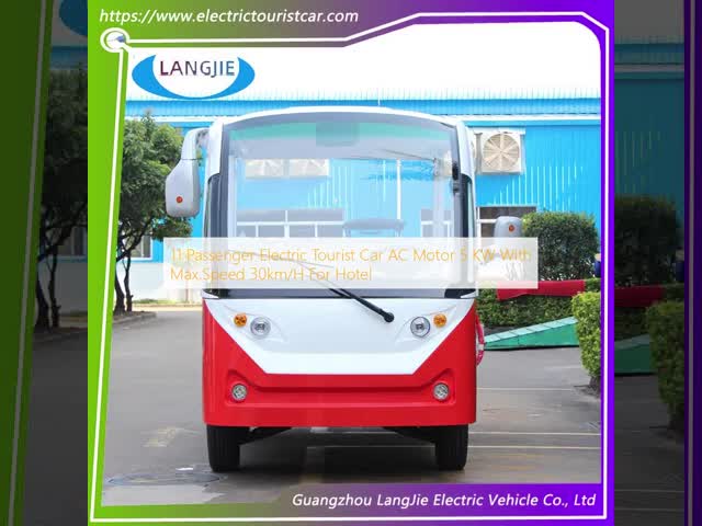 11 Passenger Electric Tourist Car AC Motor 72V With Max.Speed 30km/H For Hotel