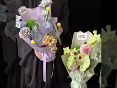 Concepção artística série de pintura a óleo arranjo floral papel de embalagem de flores