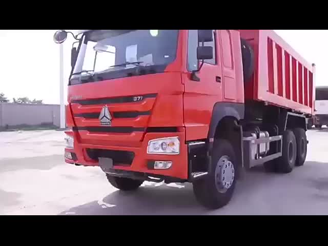 Howo Truck Euro 5 Howo 6*4 TX 336hp Novo Lado da frente Elevação hidráulica 10 pneus