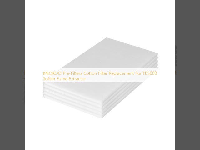 KNOKOO プリフィルター FES600 溶接煙抽出機のための綿フィルター交換