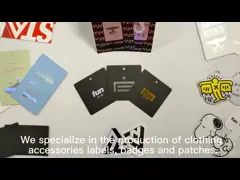 Personalized Logo Garment Leather Patch Embossed Black Logo Leather Label