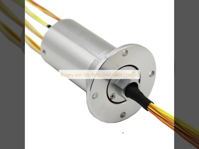 Conductive Mini Slip Ring Wear Resistant Gold Gold Contact Rotary Joint Slip Ring