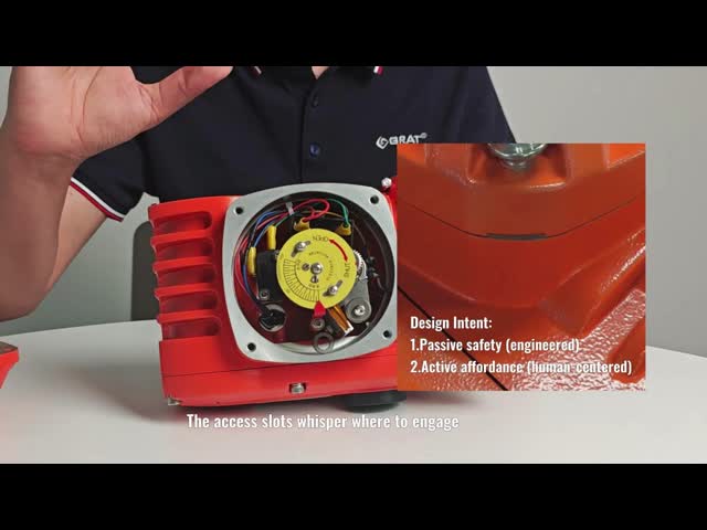 アルミニウムハウジングの50Nm IP65電動アクチュエータ
