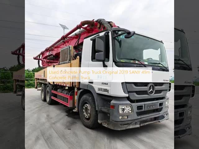 中古コンクリートポンプトラック オリジナル 2019 SANY 37m 小型コンクリートポンプトラック