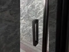 Στυλάτο ντους με μαύρο αλουμίνιο και καθαρό γυαλί