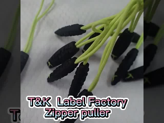 Customized Colorful 3D Silicon Rubber Zipper Puller Eco - Friendly