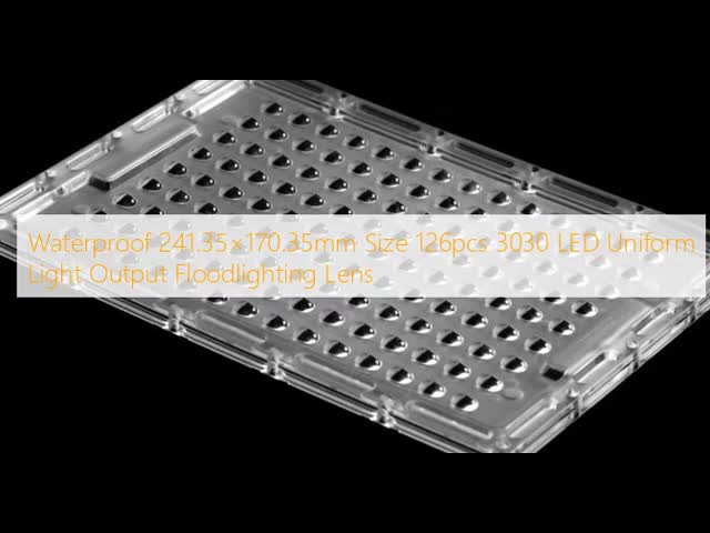 防水 241.35×170.35mm サイズ 126pcs 3030 LED ユニフォーム ライト アウトプット フラッドライト レンズ