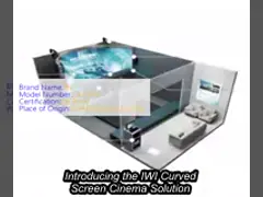 Naked Eye Curved Screen Playzone 4D Cinema For 10-20 Players