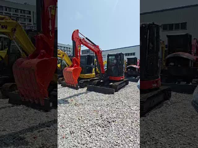 Used Hitachi 50U Excavator Original Color 128.7KW Engine Power 5 Ton Mini Digger At Affordable