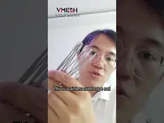 SS316 Malha de fio de corda de aço inoxidável, tecida flexível para protecção de varandas de aviários