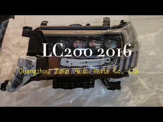 オートアクセサリー 交換 LED 四眼ヘッドランプ トヨタ LC200 2016 トップレベルカーライト