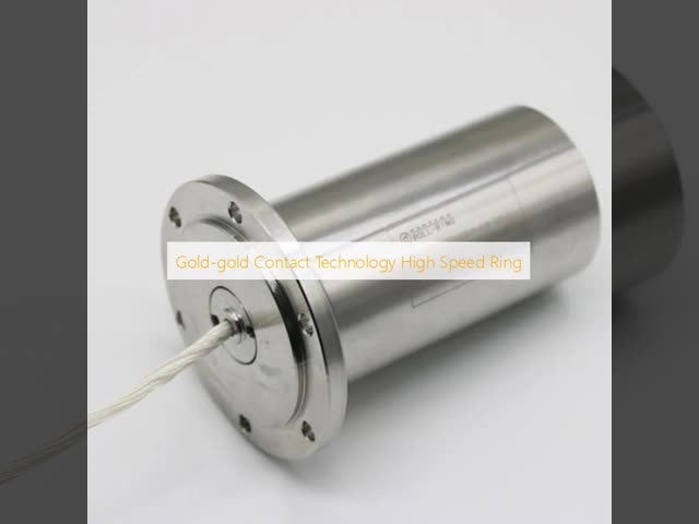 High Speed Slip Ring 18000 RPM Gold-Gold Contact IP65 Rated