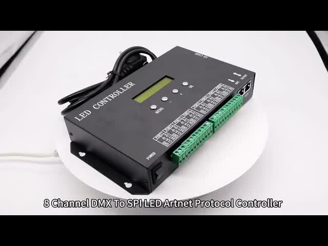 DMX512 プログラム可能なSPI LEDコントローラ H807SA 8192 ピクセル DMX512 WS2811 WS2812B WS2815 APA102 LEDストライプ