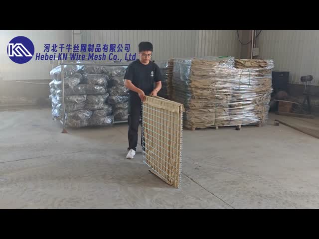 Steel Defensive 2x2 Geotextile Lined Military Barrier
