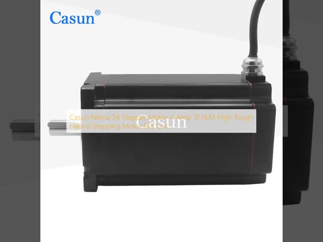 Casun Nema 34 高耐久性・高精度 1.2° 4.0N.m ハイブリッドステッピングモーター CNC用
