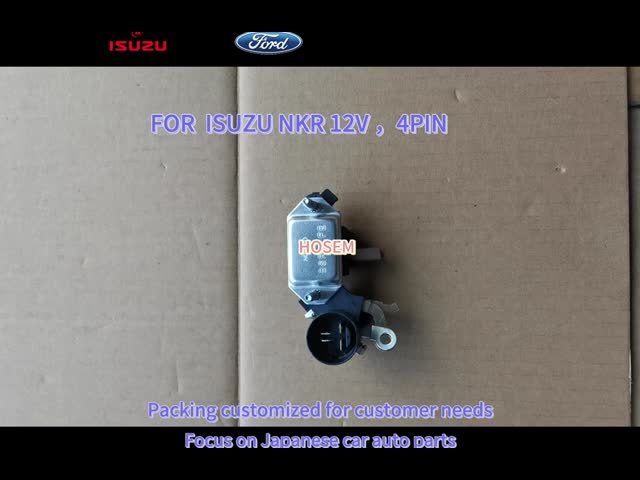 8-97026052-1 HOSEM BRAND 電圧調節器 12V 4PIN HH254 ISUZU NKRのために