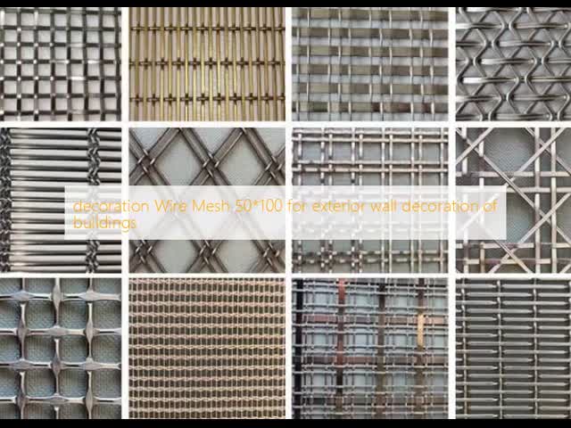 50*100 Architectural Mesh Screen For Exterior Wall Decoration Of Buildings