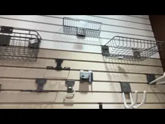 Customized Fixture Slat Wall Panels grey pvc garage panel indoor