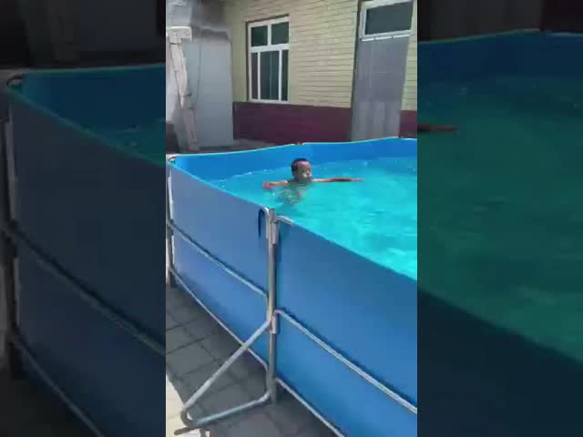 子供と大人のキャンバスプール 修理パッチで簡単に設置できます