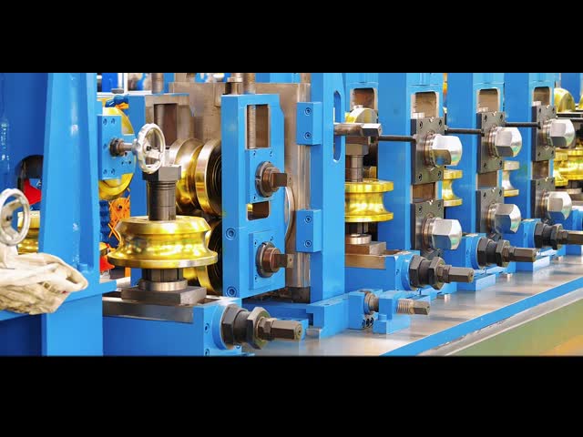 Tubo reto de ERW que faz a máquina com o estábulo de solda 90 m do HF/minuto