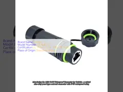 M20 RJ45 waterdicht aansluiting Zinklegeringspaneel Type IP68 Waterdicht netwerk aansluiting
