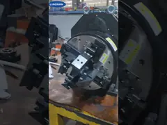 China 165MM 4 Jaw Power Chuck , CNC Lathe Chucks For Laser Pipe Cutter supplier