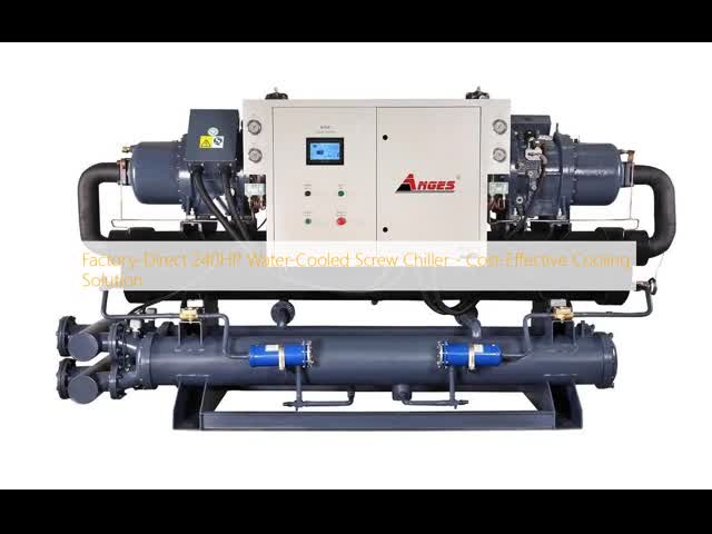 Microcomputer Control 240HP Water-Cooled Screw Chiller with Shell and Tube or S.S Plate Type Evaporator