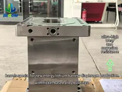 Túnel de extrusor de barril de tornillo bimetal para la producción de PEEK video