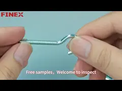 Nickel Finish Stainless Steel Eye Hooks M4*10 For INCH Measurement