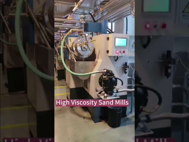 14L High Viscosity  Pin Type Sand Mill Horizontal Bead Mill For Offset Printing Ink